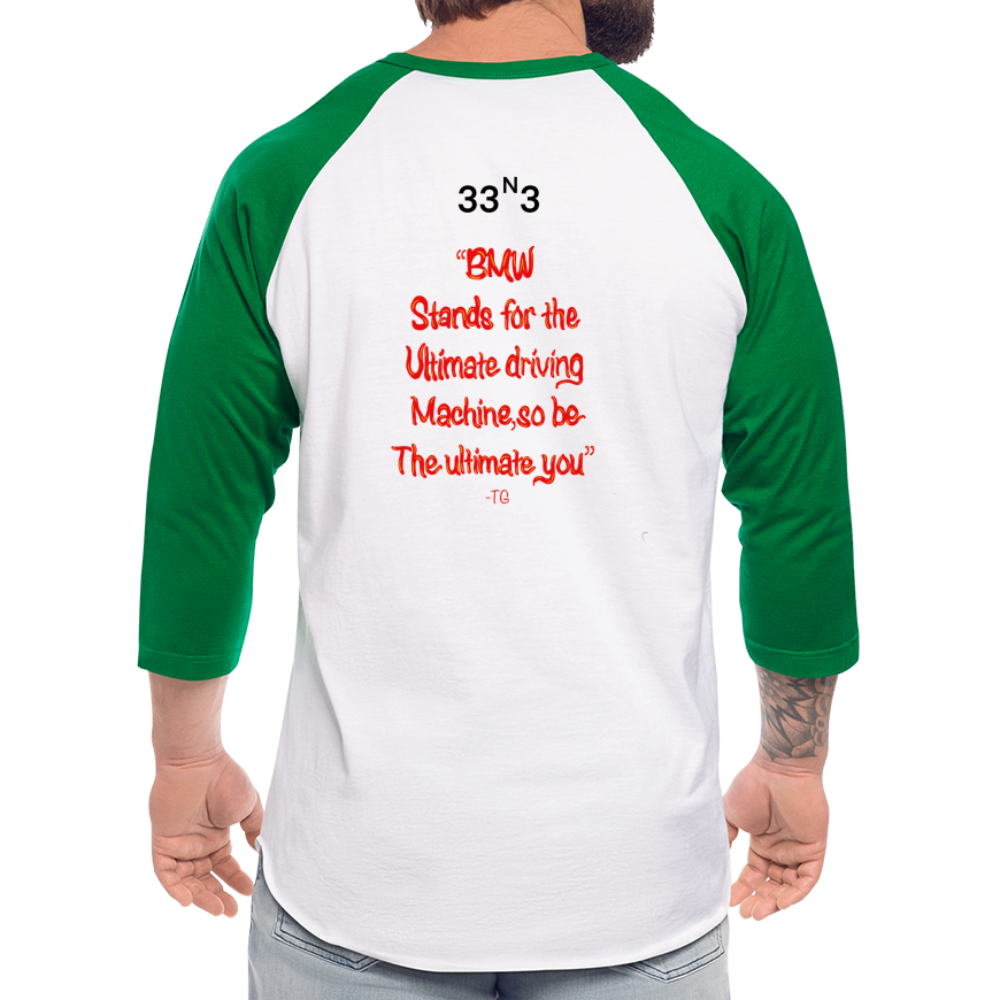 B The W BT-Shirt - white/kelly green