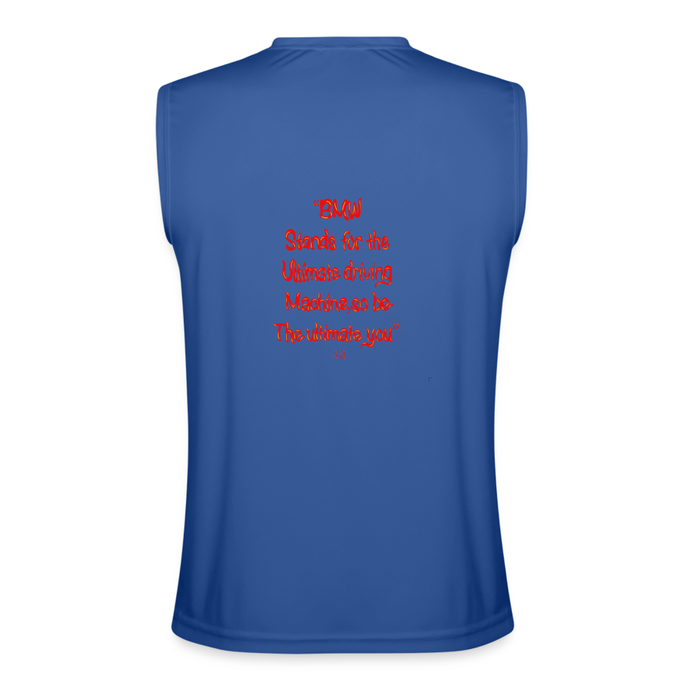 B The W Tank White Lettering - royal blue