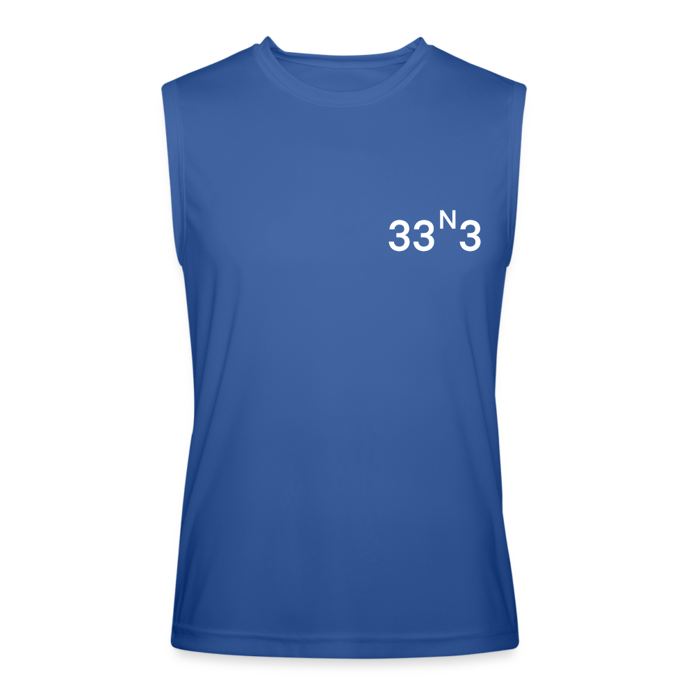 33N3 Tank White Lettering - royal blue
