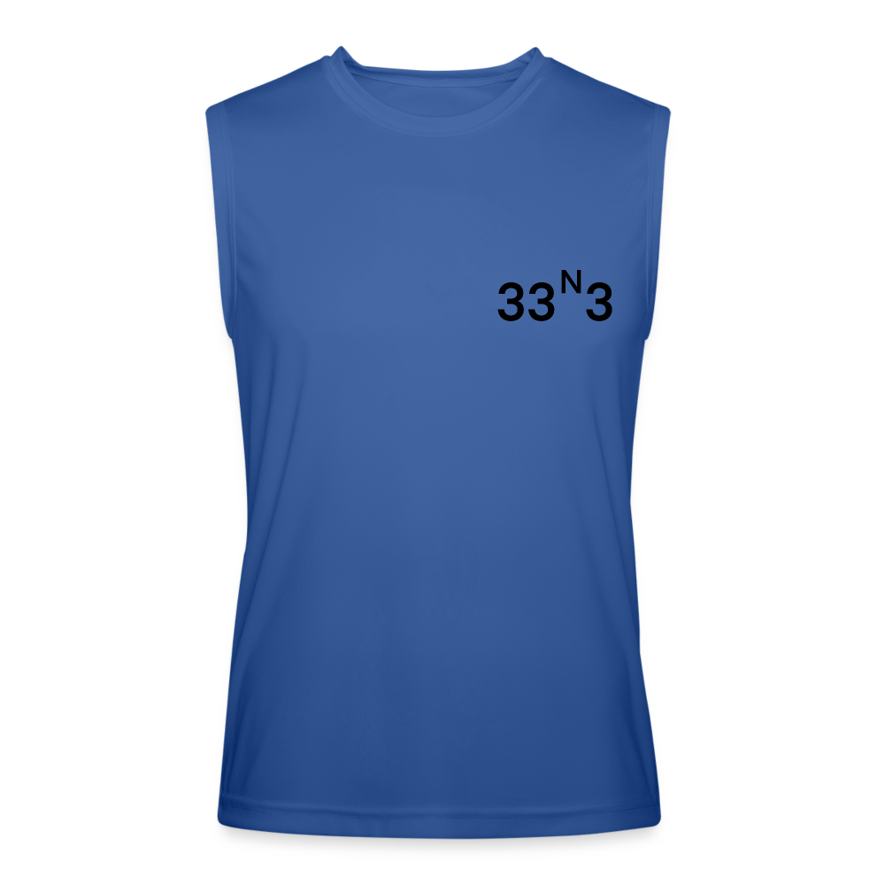 33N3 Tank Black Lettering - royal blue
