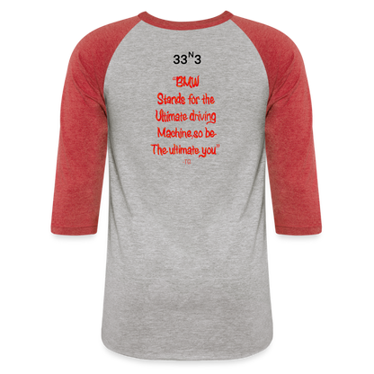 B The W BT-Shirt - heather gray/red