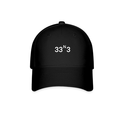 33N3 Fitted Hat - black