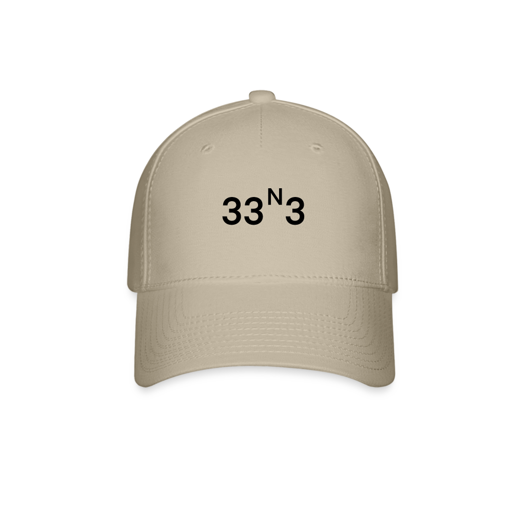 33N3 Fitted Hat - khaki