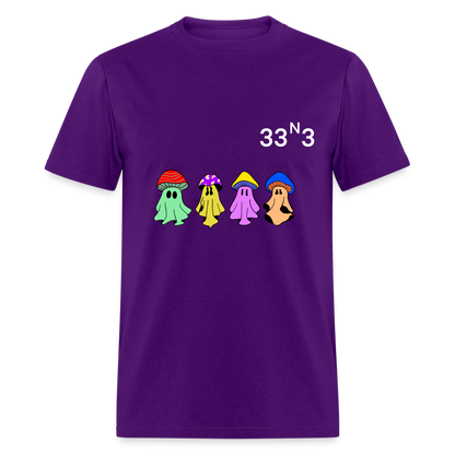 Mushi Mushroom Crew T White lettering - purple