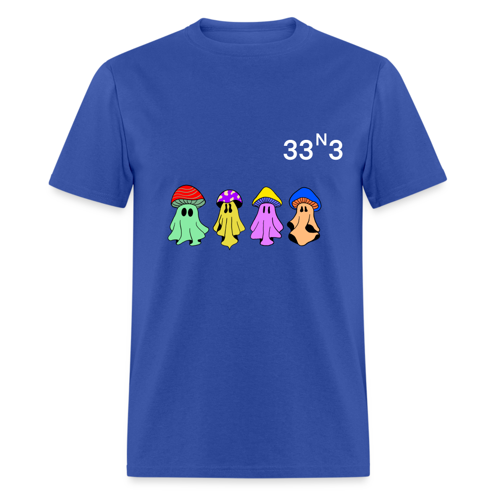 Mushi Mushroom Crew T White lettering - royal blue