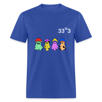 Mushi Mushroom Crew T White lettering - royal blue